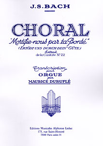 Choral 'Mortifie-nous par ta Bonté'